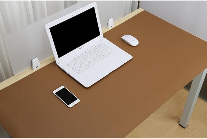 KINGFOM Desk Pad Office Desktop Protecter, PU Leather Desk Mat Blotters - Image 2