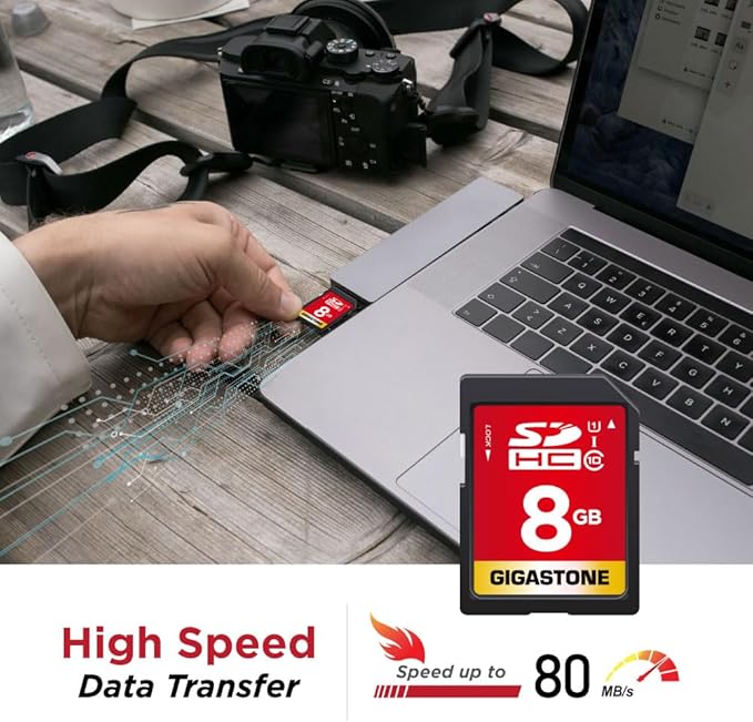 Gigastone 8GB SDHC Memory Card, High Speed - Image 3