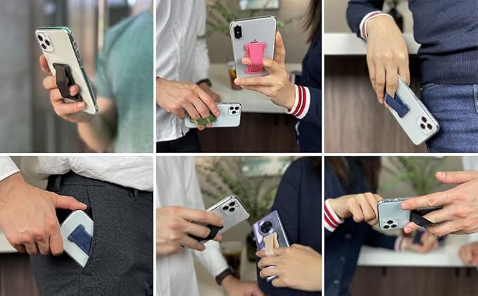 Phone Grip Holder for Hand, Universal Finger Strap Phone Holder, Finger Selfie - Image 9