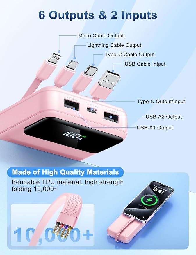 Portable Charger Power Bank 50000mAh Battery Pack, 22.5W Fast Charging PowerBank - Image 3