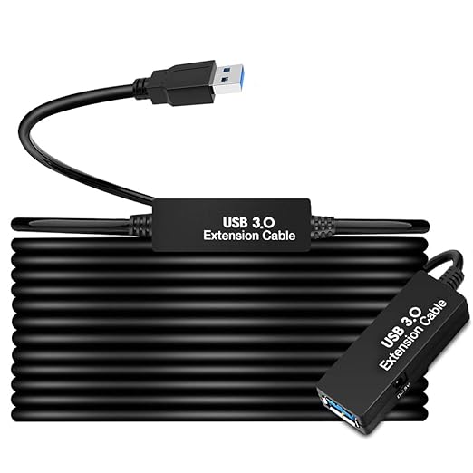 50FT USB 3.0 Extension Cable, Active Type A-Male to A-Female Extender Cord by W+WDX%C2%A0MAST+DYNAPOINT+LIMITED