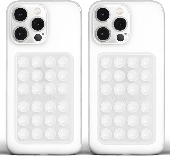 Anteel Medium-Sized Silicone Suction Phone Case Adhesive Mount, Enhanced by JingJinYY