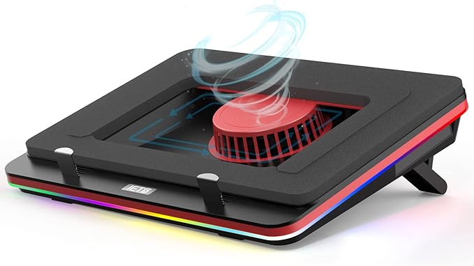 GT500 Powerful Turbo-Fan RGB Laptop Cooling Pad by IETS