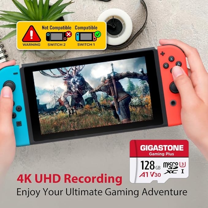 GIGASTONE Micro SD Card 128GB 5-Pack, Gaming Plus, MicroSDXC Memory Card - Image 6