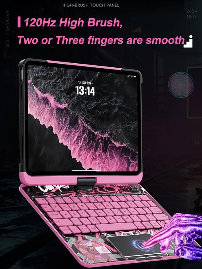 KARTICE Case with Wireless Keyboard Compatible with iPad 10th 2022 10.9 inch - Image 7