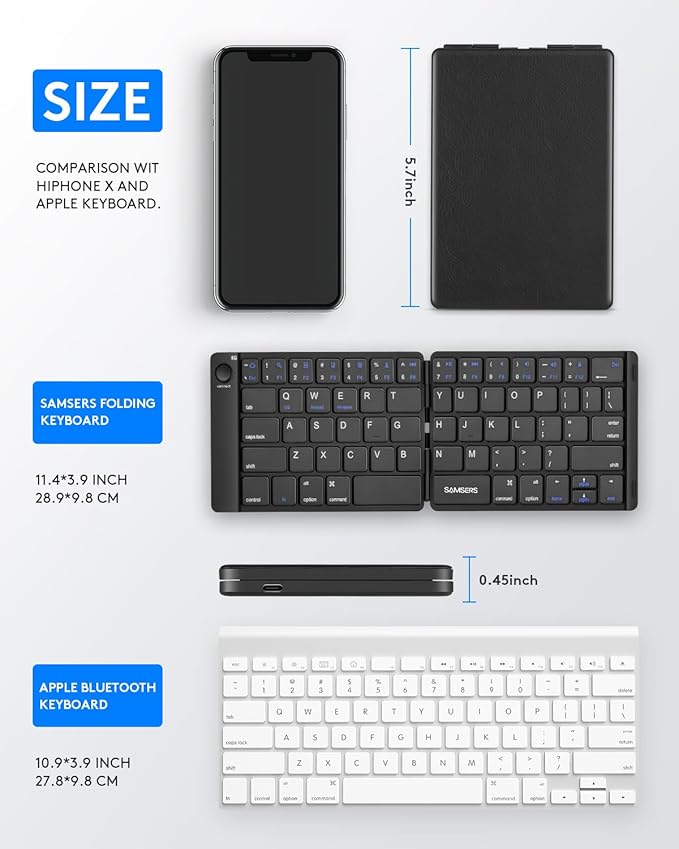 Samsers Foldable Bluetooth Keyboard - Image 9