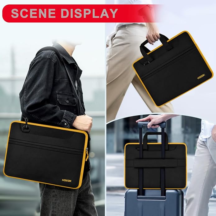 Universal Laptop Shoulder Bag 13-17.3 Inch Shockproof Briefcase - Image 6
