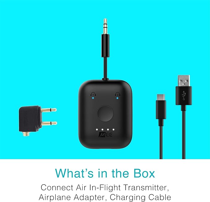 MEE audio Connect Air in-Flight Bluetooth Wireless Audio Transmitter, - Image 9