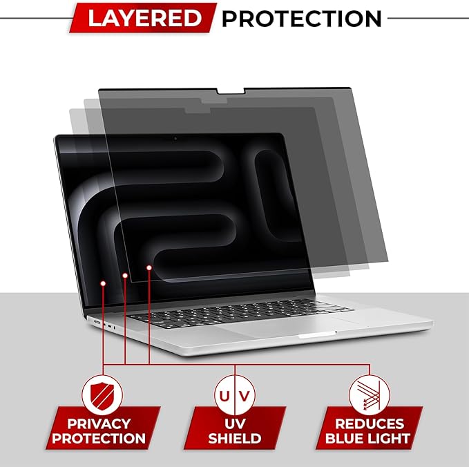 Magnetic Privacy Screen for MacBook Pro 14 Inch Removable Laptop Privacy Filter - Image 7