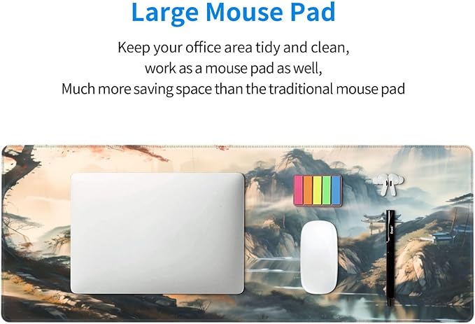 Large Mouse Pads Anime Landscape Mountain Wilderness Wonderland Non-Slip Rubber - Image 8
