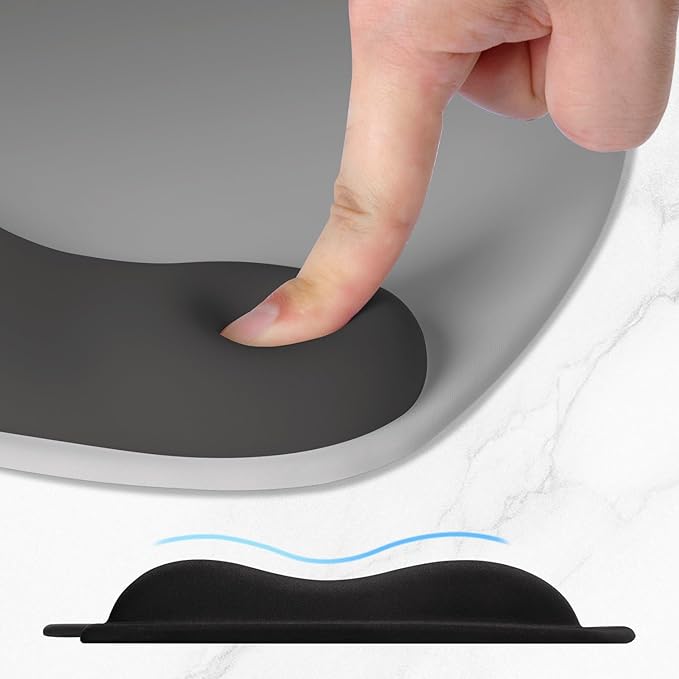 ITNRSIIET Ergonomic Mouse Pad, Cushioned Gel Wrist Rest, Non-Slip Base - Image 4
