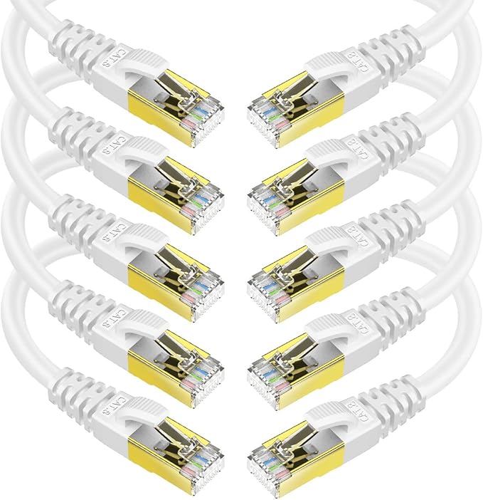 KASIMO CAT 8 Ethernet Cable Shielded SFTP Internet Network Patch Cord, Heavy by KASIMO