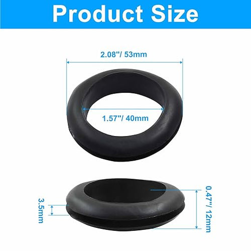 12 Pcs Rubber Grommets, 1-9/16" Inside Diameter 1-3/4" Drill Hole Rubber Wire - Image 2