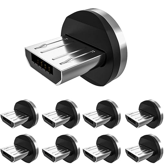 Magnetic Connector Tips Head for Micro USB Android Devices by Bojianxin