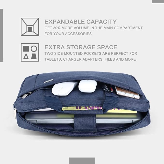 Voova Laptop Bag Case 15 15.6 16 Inch, Computer Sleeve Messenger Bag - Image 2