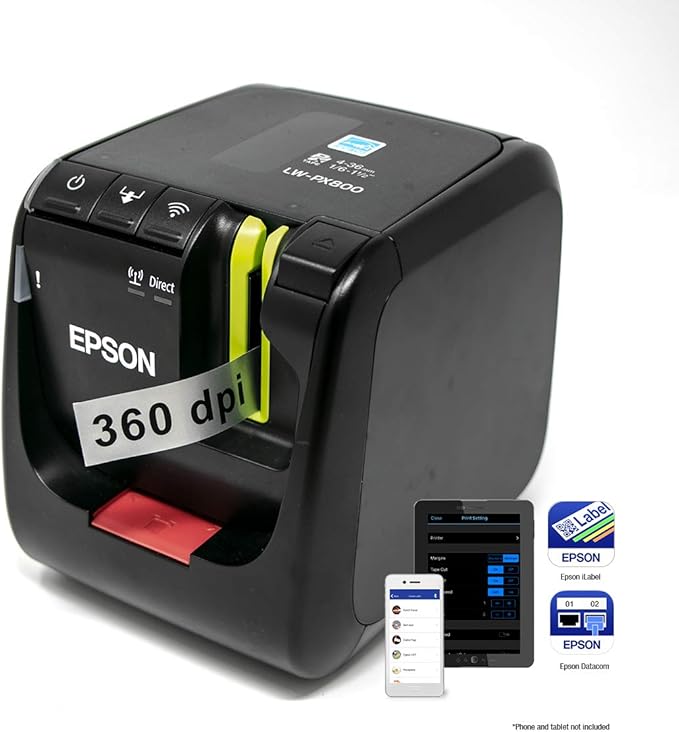 LABELWORKS Epson LW-PX800 Industrial Wireless Label Maker - Image 8