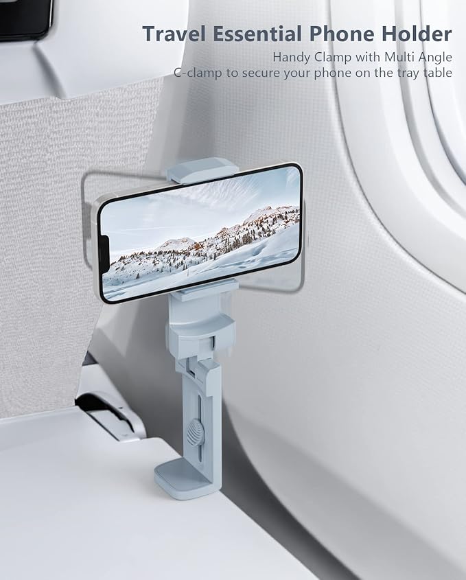 MiiKARE Travel Essentials Airplane Phone Holder, Universal Handsfree Phone Mount - Image 5