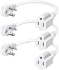 DEWENWILS 1FT Extension Cord Indoor, 14 Gauge Short Flat Plug Extension Cord by DEWENWILS