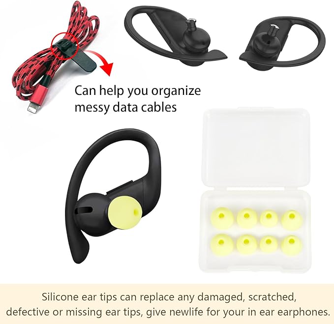 Replacement Earbud Tips Silicone Eartips Compatible - Image 4