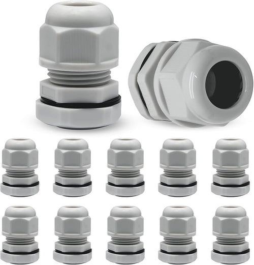 12 Pcs 1/2" NPT Nylon Cable Glands by Kyuionty