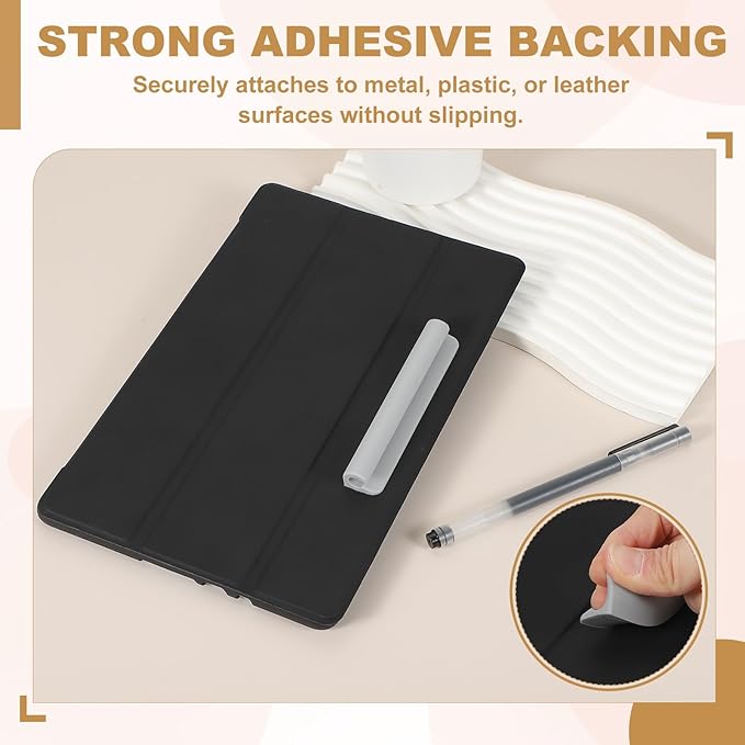 PATIKIL 2 Pcs Adhesive Pencil Holders, 105mm Long Universal Pencil Clip - Image 5