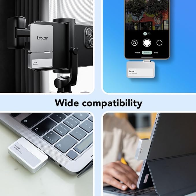 Lexar 2TB Professional Go Portable SSD w/Hub, Supports Apple 4K 60fps ProRes - Image 8