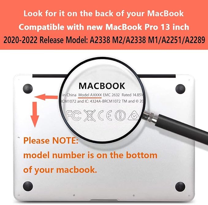 CISSOOK Wave Case for MacBook Pro 13 inch Case 2025-2020 Release, Ocean Hard - Image 2