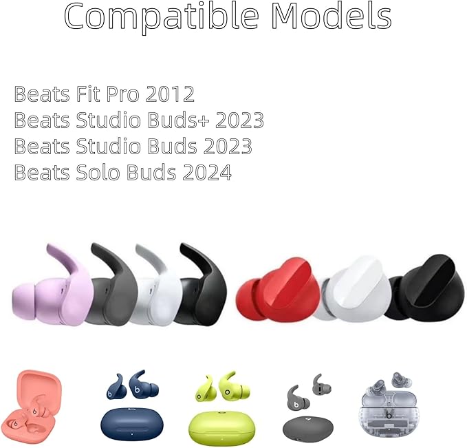 Replacement Ear tips for Beats Fit Pro, Beats Studio Buds+, Beats Studio Buds - Image 2