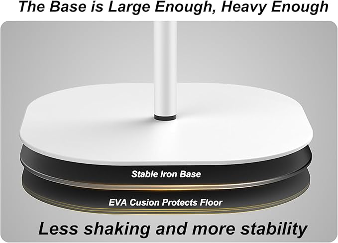 Mobile Standing Desk Height Adjustable Floor Laptop Stand, Computer Cart - Image 6