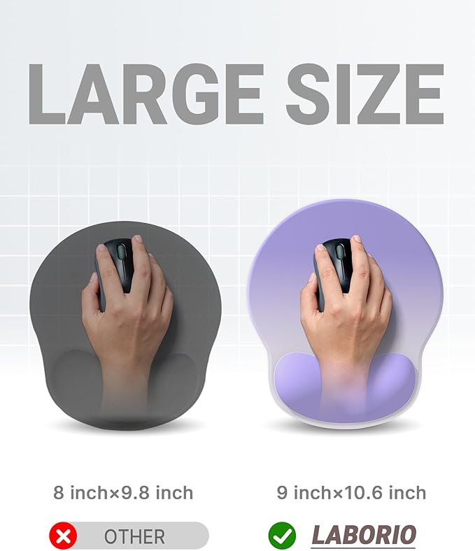 Ergonomic Mouse Pad Wrist Support, Comfortable Mouse Pad Wrist Rest, Relieve - Image 4