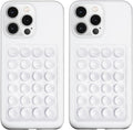 2 Pack Silicone Suction Phone Case Mount, Silicon Adhesive Phone Grip by LvShuLiangPin