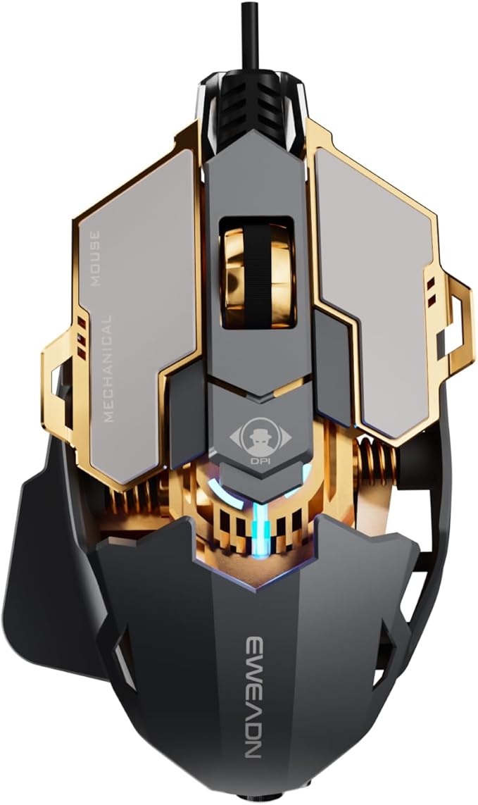 EWEADN G5 Wired Gaming Mouse, Ergonomic RGB Computer Mouse, 12800 Adjustable DPI by SEUNKWANG