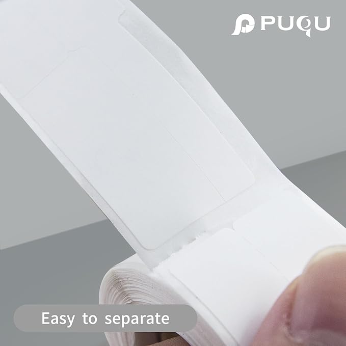 PUQU 30x50mm Direct Thermal Sticker Labels, Self-Adhesive All-Purpose Label - Image 4