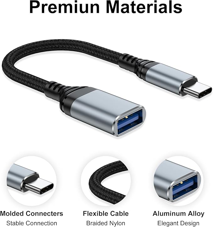USB C to USB Adapter Type C OTG Cable - Image 4