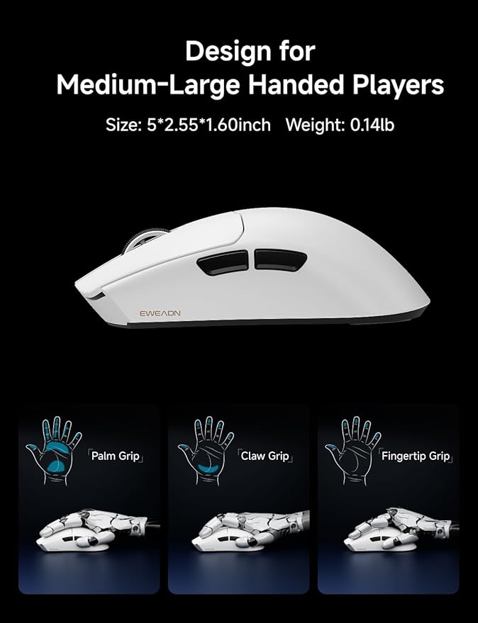 S9 Pro Wireless Gaming Mouse, 59G Ergonomic Computer Mouse, Triple Modes - Image 6