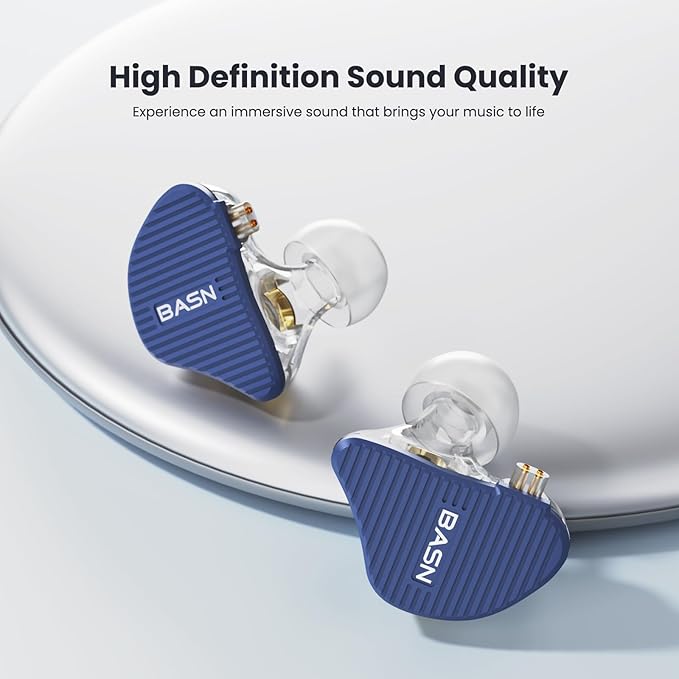 BASN Mix-PD in Ear Monitor, 1Planar Driver + 1Dynamic Driver HiFi IEM Earphones - Image 2