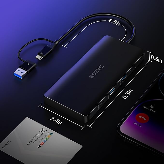 USB C Docking Station 3 Monitors Compatible - Image 7
