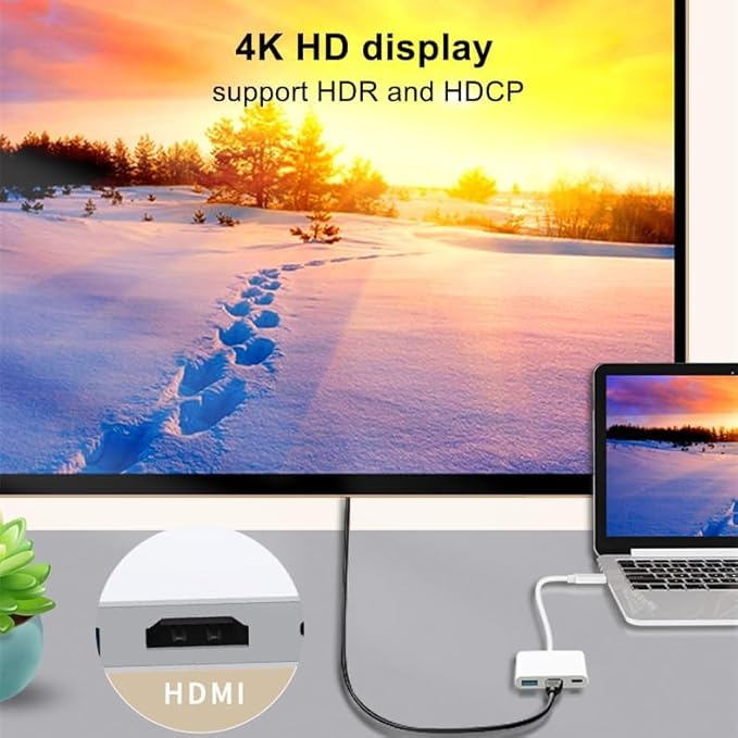 AIRSKY USB-C Digital Av Multiport Adapter, USB C to HDMI Adapter - Image 7