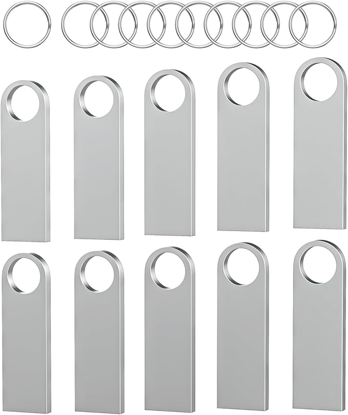 ABLAZE 4GB Flash Drive 10 Pack, Metal USB 2.0 Thumb Drives - Image 7