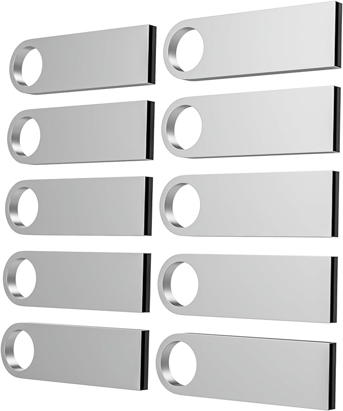 ABLAZE 16GB Flash Drive 10 Pack, Metal USB 2.0 Thumb Drives by ABLAZEGlobal