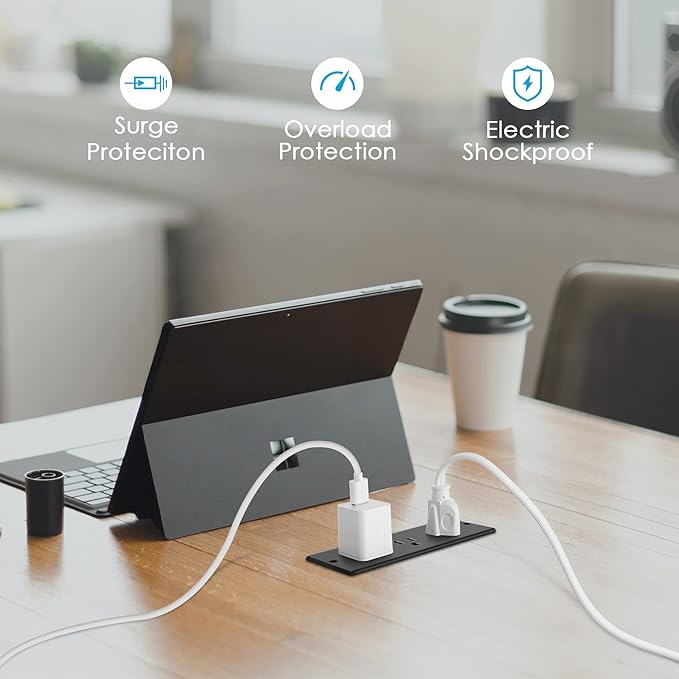 Conference Recessed Power Strip Socket Waterproof, Furniture Recessed Power - Image 4