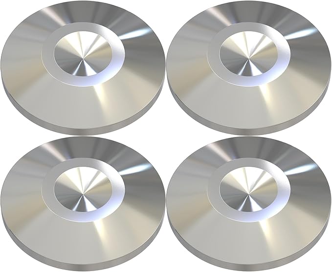 Preffair 4Pcs Stainless Steel Audio Speaker Spike Pads Mats Speaker Isolation by PreffairAudio