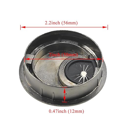 HAHIYO 2Pcs 2Inch/50mm Bronze Zinc Alloy Desk Grommet Wire Grommet Cable - Image 2