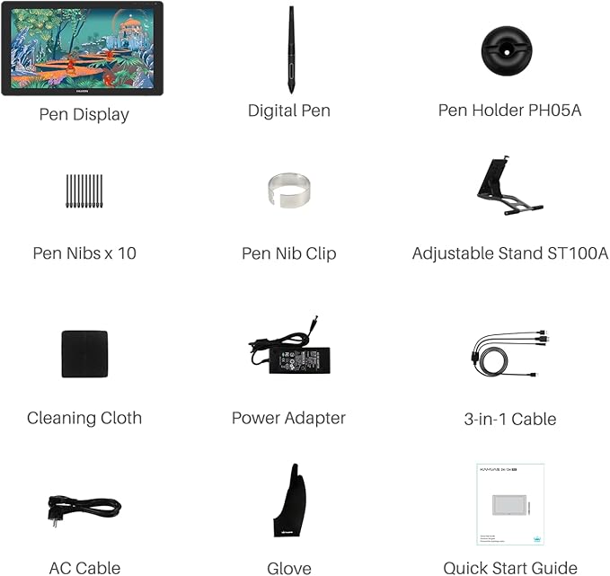 HUION Kamvas 24 QHD Drawing Tablet - Image 8