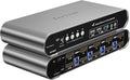 4 Computers 2 HDMI Monitor Automatic KVM Switch 8K@60Hz, Hotkey Switching by Terived