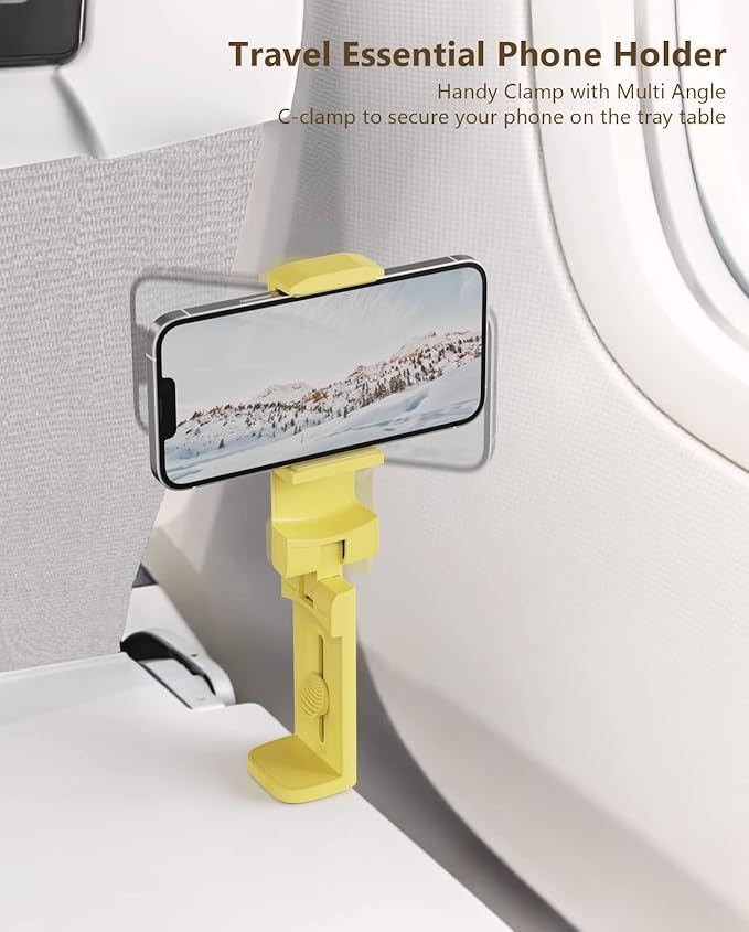 MiiKARE Airplane Travel Essentials Phone Holder, Universal Handsfree Phone Mount - Image 3