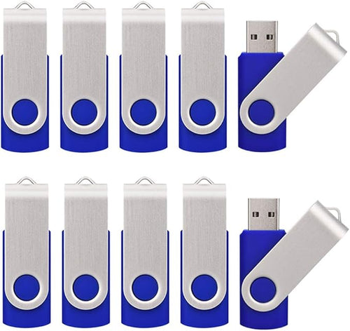 10 Pack 16GB USB Flah Drives USB 2.0 USB Memory Stick-Blue by KALSAN