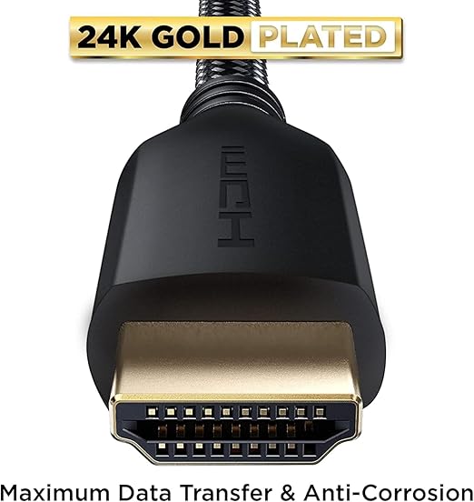 PowerBear 4K HDMI Cable 50 ft | High Speed, Braided Nylon & Gold Connectors - Image 6