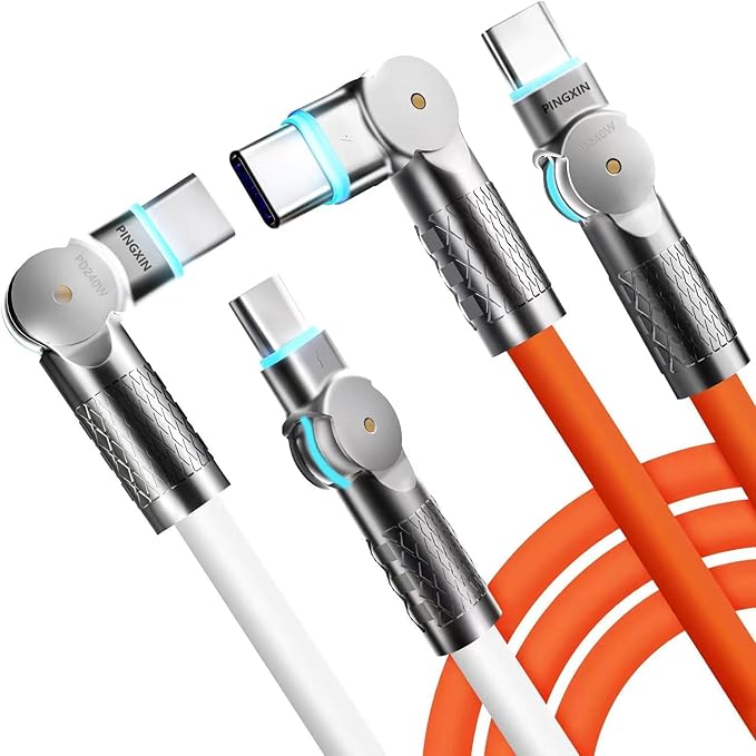 USB C to USB C Charger Cable 240W, Type C Fast Charging Cable， by PINGXIN