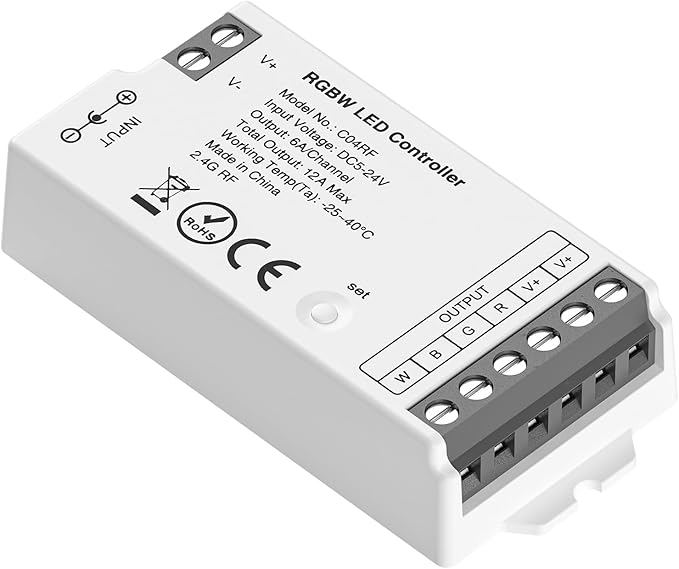 BTF-LIGHTING C04RF Tuya Controller Support PWM 5050SMD FCOB COB RGBW 5pin LED by BTF-LIGHTING